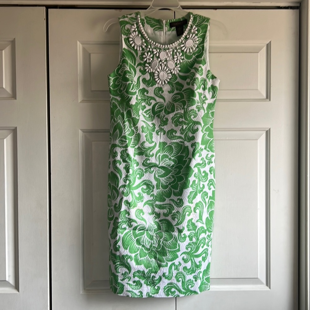 New Chadwicks lily pulitzer style embellished shift dress